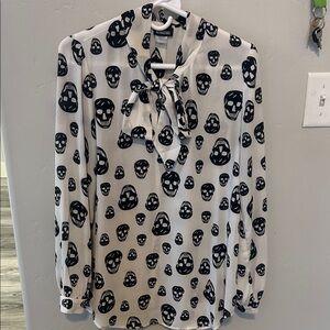 Monochrome Skull Blouse